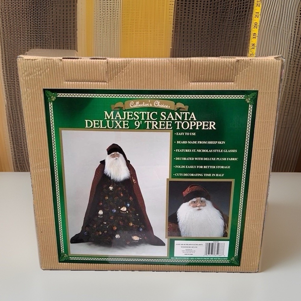 Collector's Choice Majestic Santa Deluxe 9' Foot Tree Topper & Cloak Unique